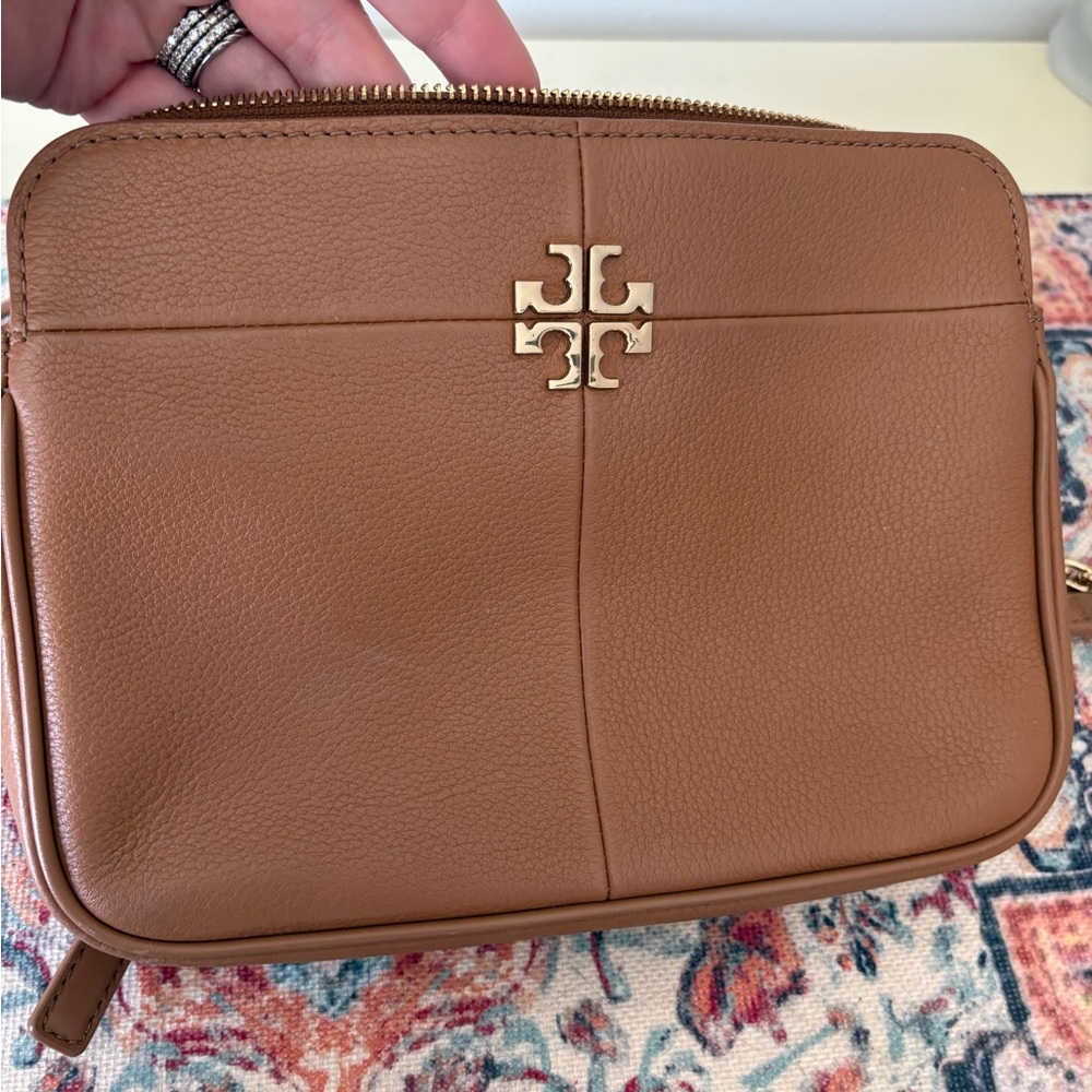 Tory Burch Brown Leather Shoulder Bag